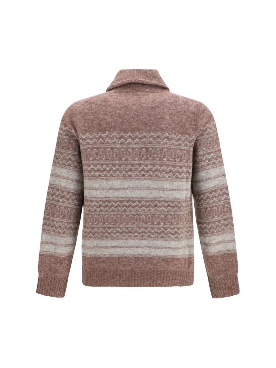  브루넬로 쿠치넬리 니트웨어 MTF710006 CTB53 BROWN - BRUNELLO CUCINELLI