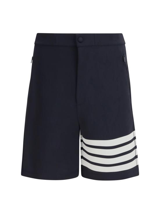 26FW 톰브라운 4바 테크 쇼츠 MJQ237AJ0242 415 NAVY