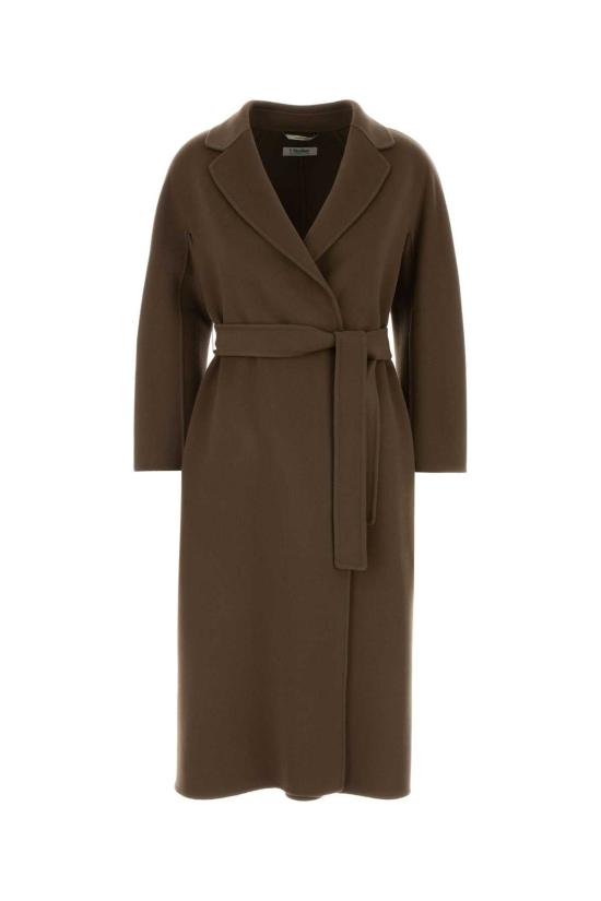 26FW 에스막스마라 에스막스마라 에스투리아 벨티드 울 코트 2629016101600 097 BROWN