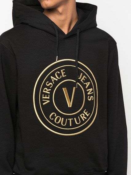  베르사체 후드 티셔츠 73GAIT05CF00T G89 BLACK - VERSACE