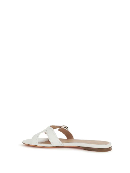 26SS 산토니 뮬/슬리퍼 WHPF72114HA1TWKA I48 WHITE - SANTONI
