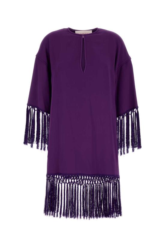  발렌티노 가라바니 미디 원피스 6B3VAEP01MM R1B PURPLE