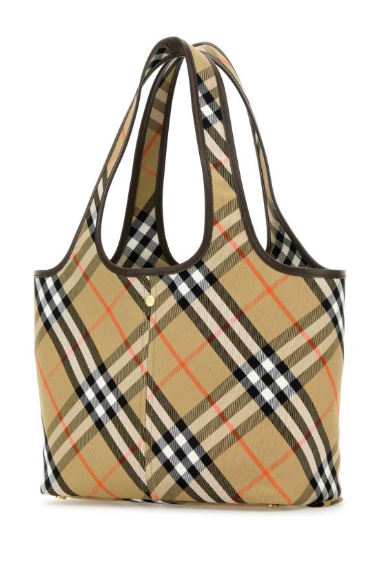  버버리 스몰 체크 토트백 8094685 B9368 BEIGE - BURBERRY