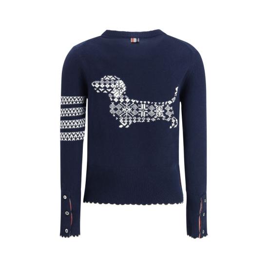 26SS 톰브라운 스웨터 THFKA514AY1029415BB BLUE - THOM BROWNE