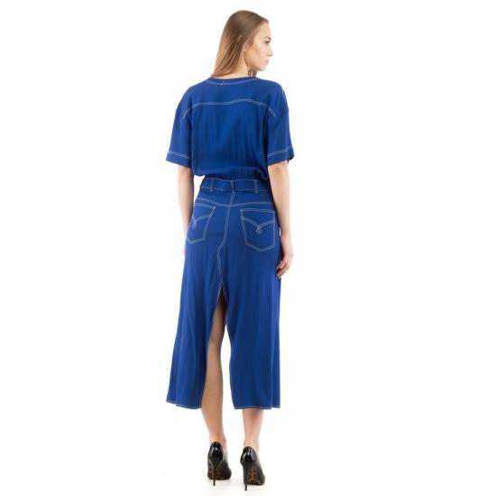  모스키노 롱 원피스 MO232K1A04348273BX BLUE - MOSCHINO