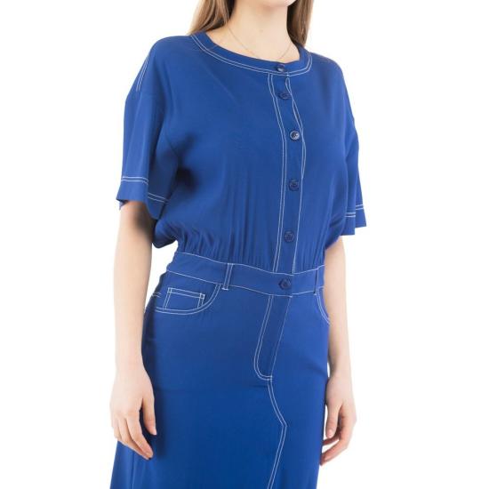  모스키노 롱 원피스 MO232K1A04348273BX BLUE - MOSCHINO