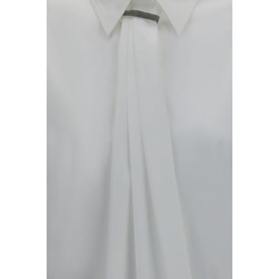 26FW 브루넬로 쿠치넬리 셔츠 BRMP091M2F06C159BB WHITE - BRUNELLO CUCINELLI