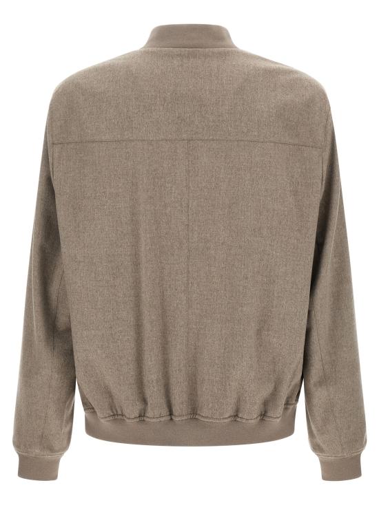 26FW 브루넬로 쿠치넬리 봄버 자켓 BR338645BM GRAY - BRUNELLO CUCINELLI