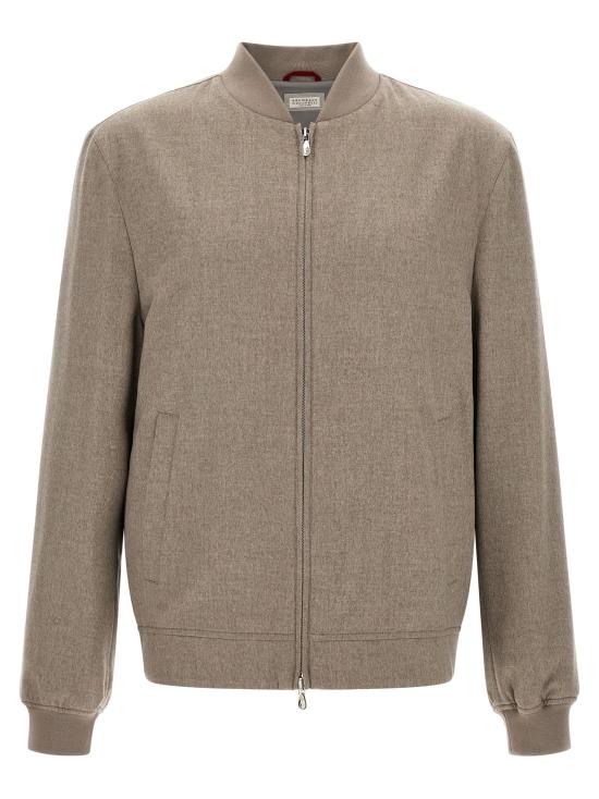 26FW 브루넬로 쿠치넬리 봄버 자켓 BR338645BM GRAY