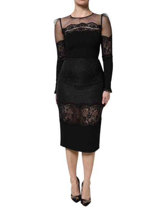  돌체앤가바나 미디 원피스 DR81981 BLACK - DOLCE & GABBANA
