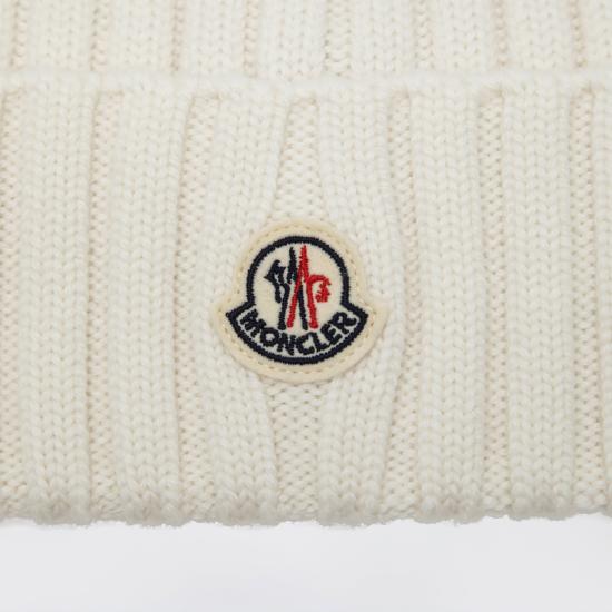 26FW 몽클레어 울 비니 3B00036A9327 White - MONCLER