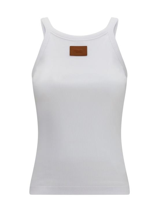 26FW 펜디 민소매 티셔츠 FS7966AW87 F0ZNM WHITE