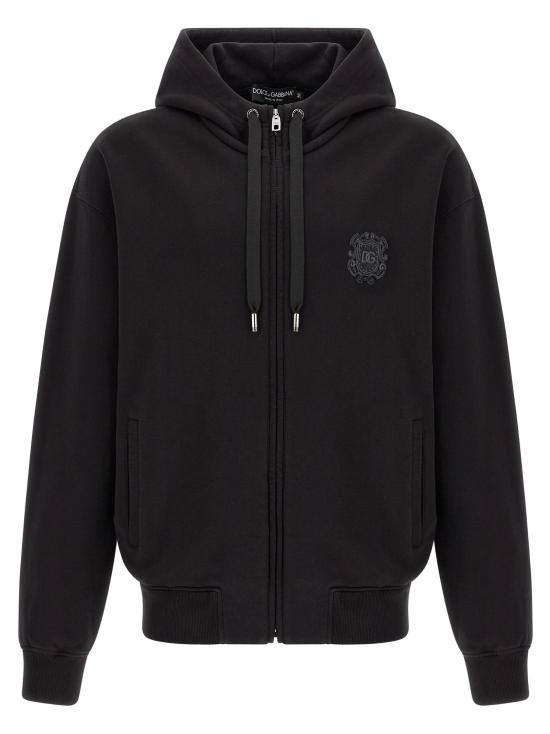 26FW 돌체앤가바나 후드 티셔츠 DO339376BM BLACK