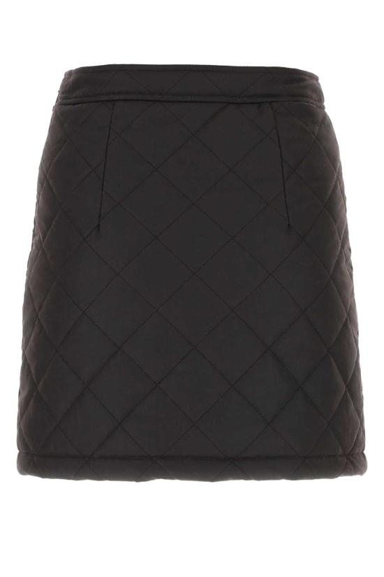  버버리 퀼티드 패턴 미니스커트 8065112 A1276 BLACK - BURBERRY