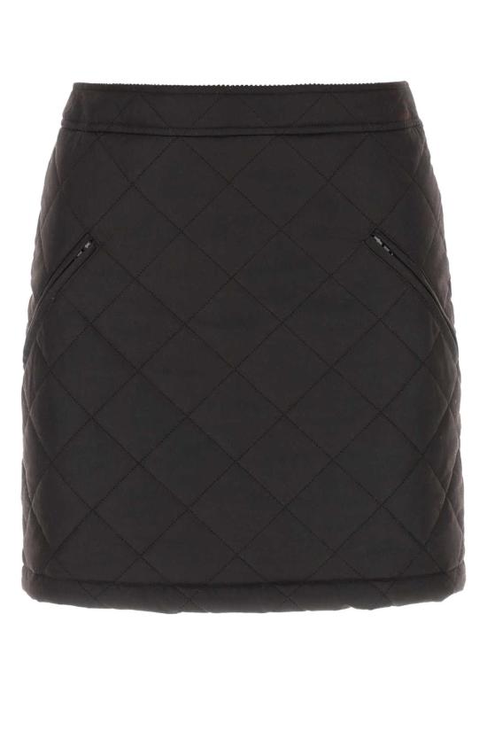  버버리 퀼티드 패턴 미니스커트 8065112 A1276 BLACK