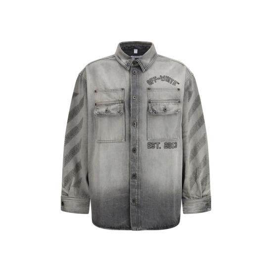 26SS 오프화이트 데님 자켓 OF44MYD05VS26D0030200020BB GRAY