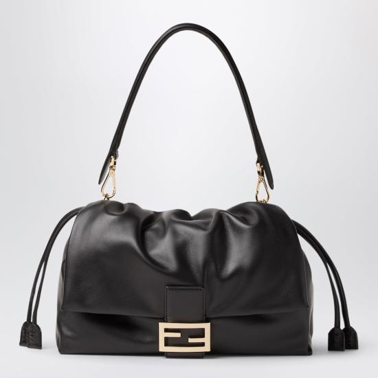 26FW 펜디 바게트 소프트 라지 백 8BR857B1ZK Black