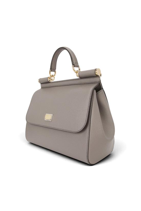 26FW 돌체앤가바나 라지 시실리 핸드백 BB6002B1001 80045 Fango chiaro - DOLCE & GABBANA
