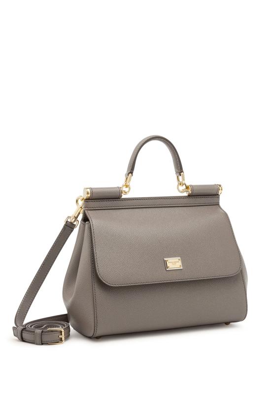 26FW 돌체앤가바나 라지 시실리 핸드백 BB6002B1001 80045 Fango chiaro - DOLCE & GABBANA
