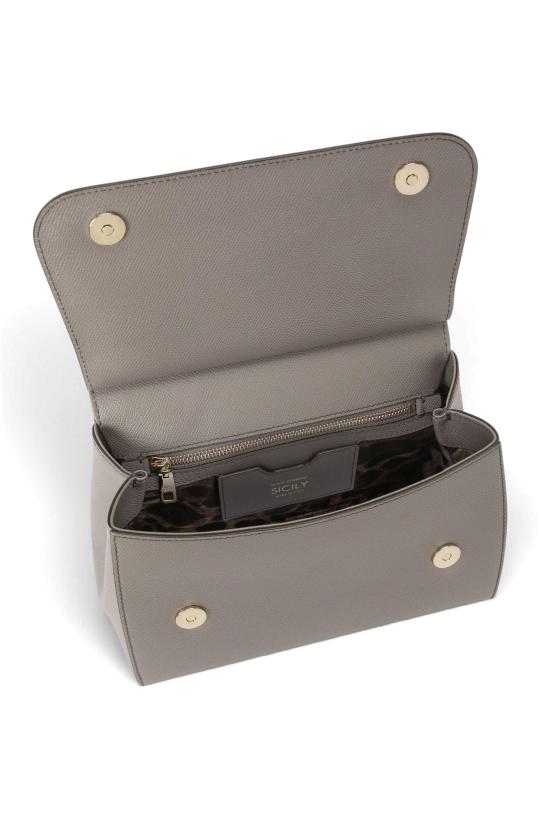 26FW 돌체앤가바나 라지 시실리 핸드백 BB6002B1001 80045 Fango chiaro - DOLCE & GABBANA