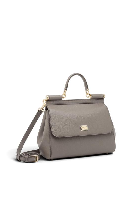 26FW 돌체앤가바나 라지 시실리 핸드백 BB6002B1001 80045 Fango chiaro - DOLCE & GABBANA