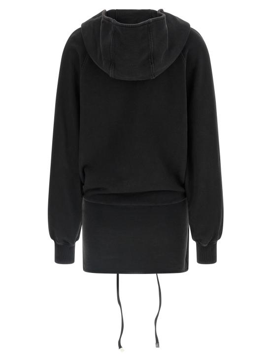 26SS 디 아티코 후드 티셔츠 TH326491BM BLACK - THE ATTICO