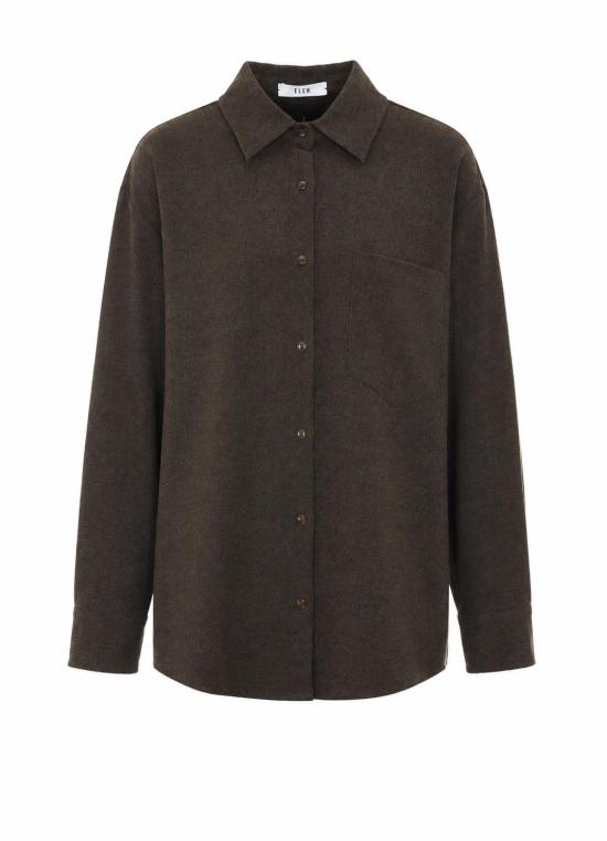 26FW 엘레 셔츠 0228 MORO BROWN
