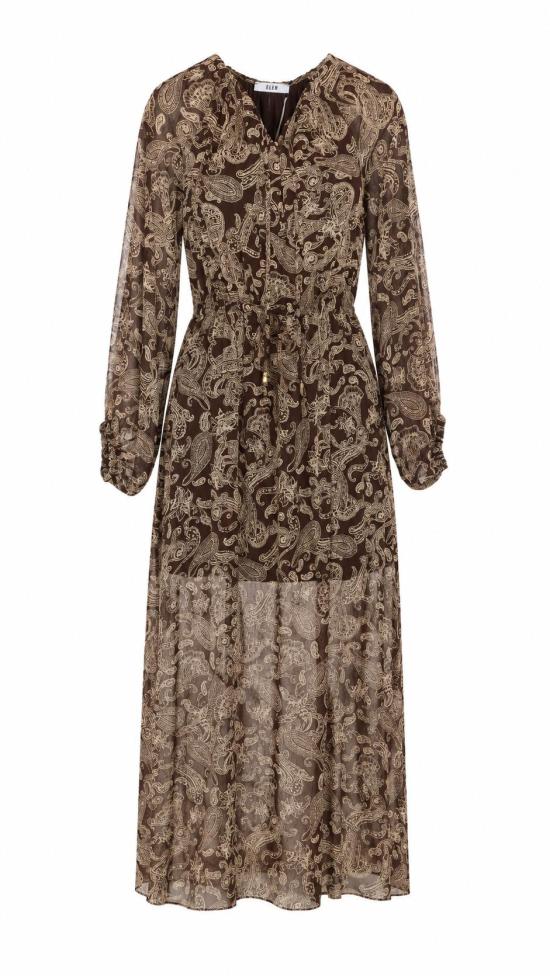 26FW 엘레 롱 원피스 0290 MARRONE Brown