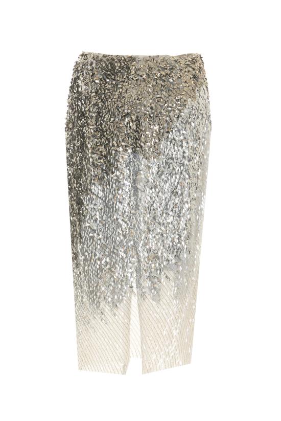 26FW 엘리자베타프랜치 미디 스커트 GO24367E2 360 GREY - ELISABETTA FRANCHI