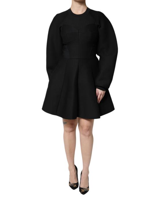  돌체앤가바나 미디 원피스 DR81653 BLACK