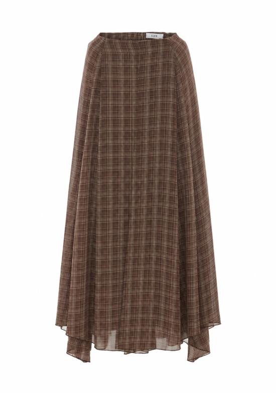 26FW 엘레 롱 스커트 0294 MARRONE Brown