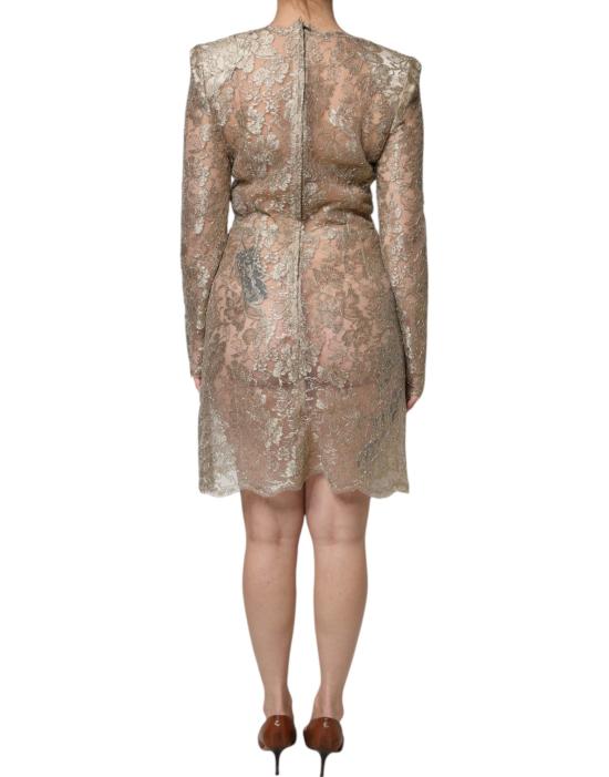  돌체앤가바나 미디 원피스 DR281297 GOLD - DOLCE & GABBANA