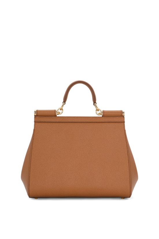 26FW 돌체앤가바나 라지 시실리 핸드백 BB6002B1001 8M417 Caramello - DOLCE & GABBANA