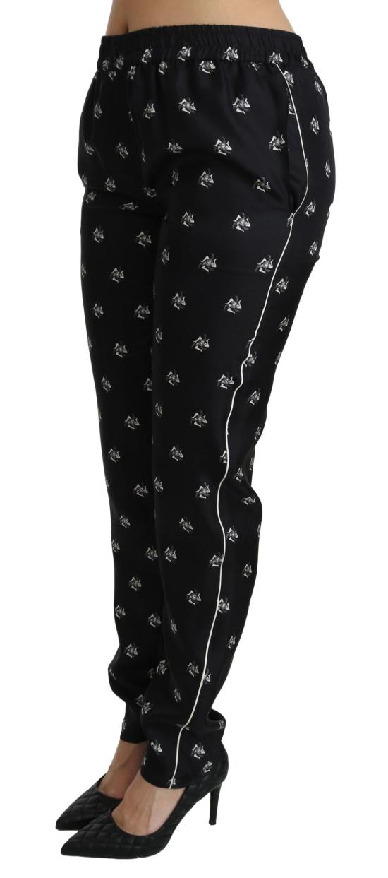  돌체앤가바나 스트레이트 팬츠 PAN70866 BLACK - DOLCE & GABBANA