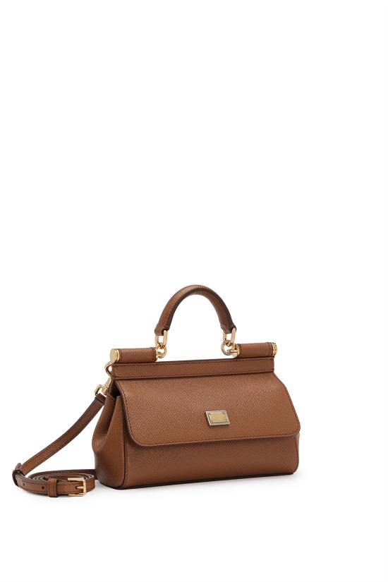 26FW 돌체앤가바나 SICILY 시실리 스몰 핸드백 BB7116B1001 8M417 Caramello - DOLCE & GABBANA