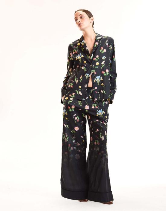  신시아 로리 언더웨어 신시아 로울리 보태니컬 느와르 PJ 탑 블랙 플로럴 - CYNTHIA ROWLEY