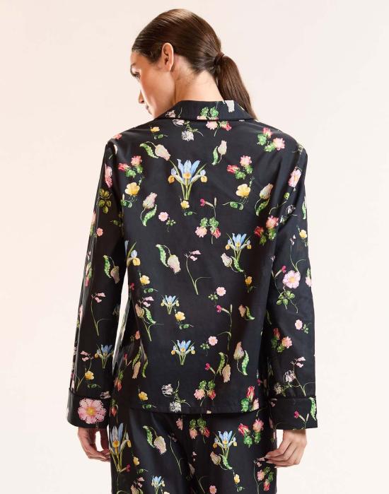  신시아 로리 언더웨어 신시아 로울리 보태니컬 느와르 PJ 탑 블랙 플로럴 - CYNTHIA ROWLEY