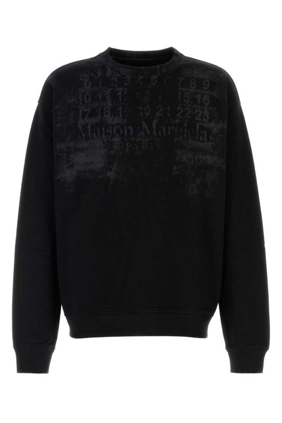 26FW 마르지엘라 후드 티셔츠 S50GU0255S25503 900 Black