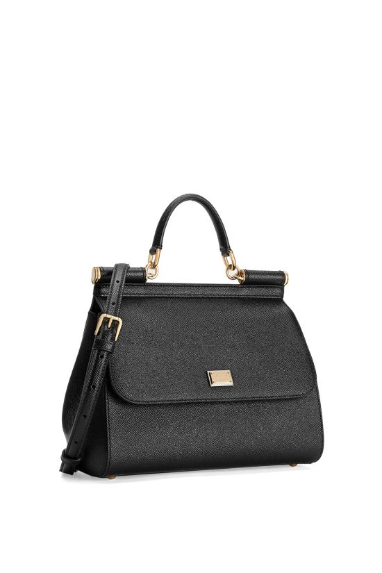 26FW 돌체앤가바나 라지 시실리 핸드백 BB6002B1001 80999 Nero - DOLCE & GABBANA