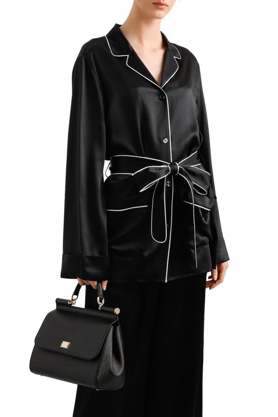 26FW 돌체앤가바나 라지 시실리 핸드백 BB6002B1001 80999 Nero - DOLCE & GABBANA