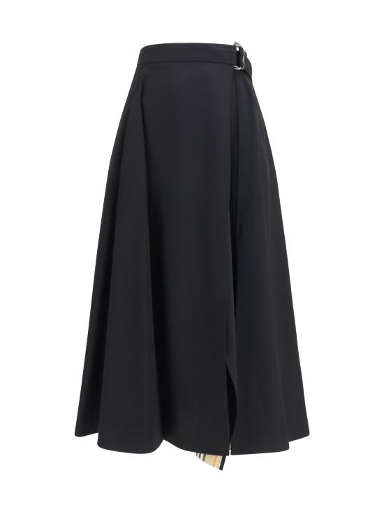 26FW 버버리 롱 스커트 8130247 A1189 BLACK