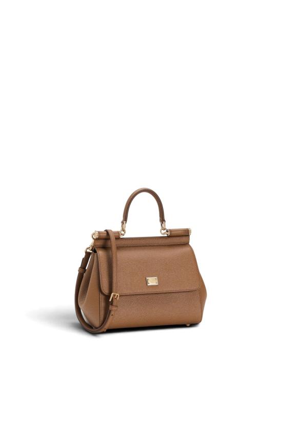 26FW 돌체앤가바나 미디움 시실리 핸드백 BB6003B1001 8M417 Caramello - DOLCE & GABBANA