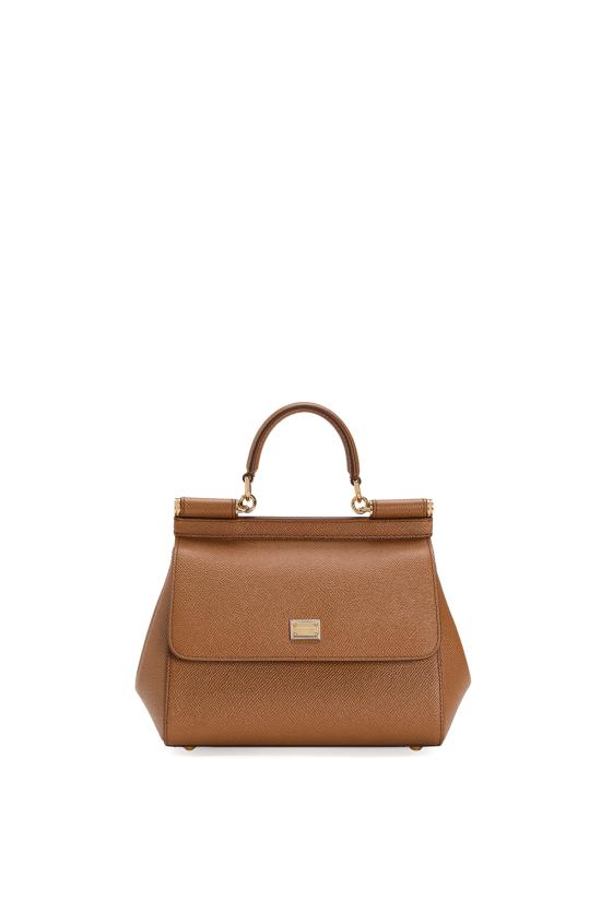 26FW 돌체앤가바나 미디움 시실리 핸드백 BB6003B1001 8M417 Caramello
