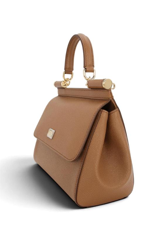 26FW 돌체앤가바나 미디움 시실리 핸드백 BB6003B1001 8M417 Caramello - DOLCE & GABBANA