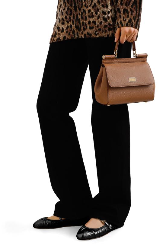 26FW 돌체앤가바나 미디움 시실리 핸드백 BB6003B1001 8M417 Caramello - DOLCE & GABBANA
