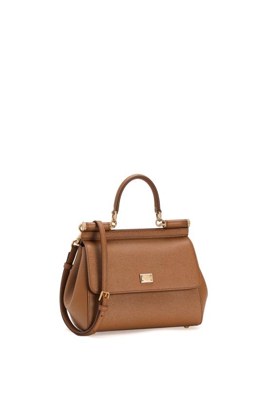 26FW 돌체앤가바나 미디움 시실리 핸드백 BB6003B1001 8M417 Caramello - DOLCE & GABBANA