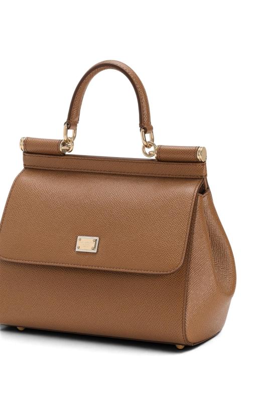 26FW 돌체앤가바나 미디움 시실리 핸드백 BB6003B1001 8M417 Caramello - DOLCE & GABBANA
