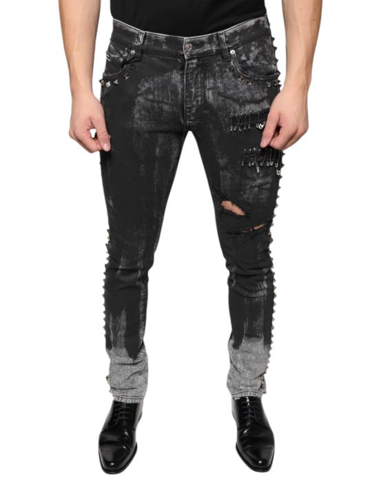  돌체앤가바나 데님 팬츠 PAN75040 BLACK - DOLCE & GABBANA