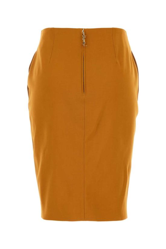 25FW 생로랑 미디 스커트 852654Y5J19 7746 ORANGE - SAINT LAURENT