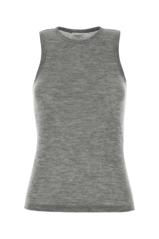 26SS 생로랑 민소매 티셔츠 849919Y38BM 1403 GRAY